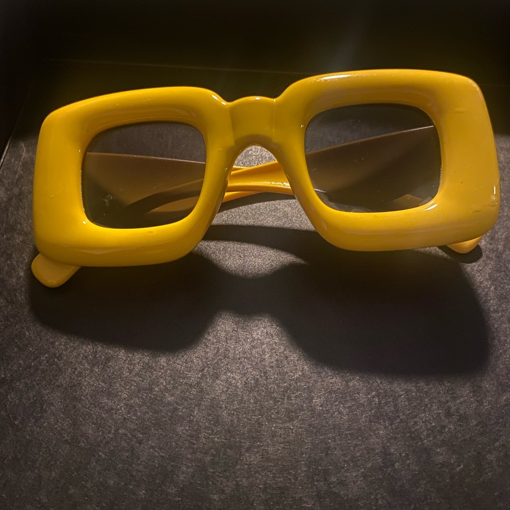 Bold Yellow Square Sunglasses